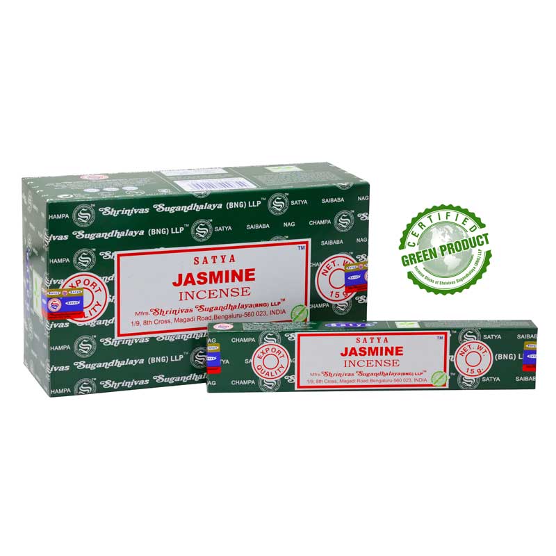 Satya Jasmin Räucherstäbchen – 15g für Harmonie und Entspannung