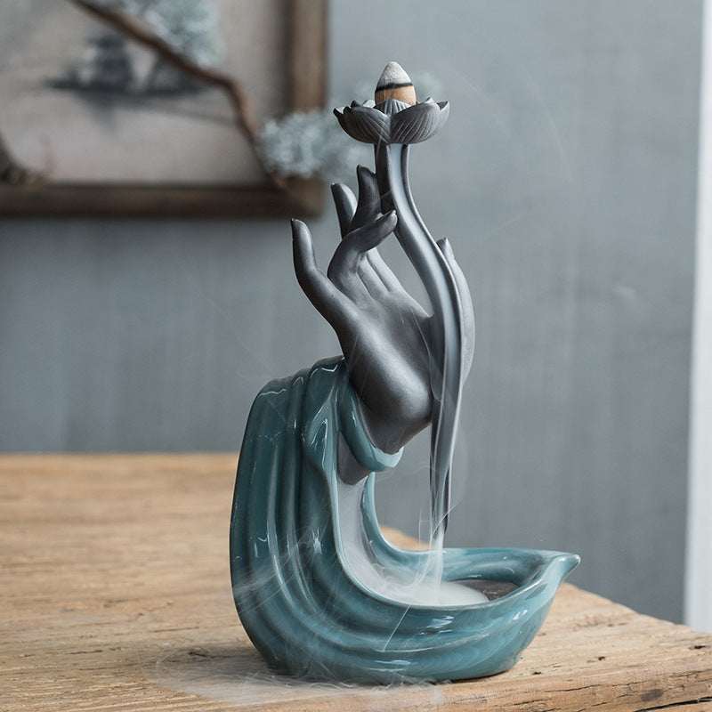 Lotus hand | Backflow Incense Burner