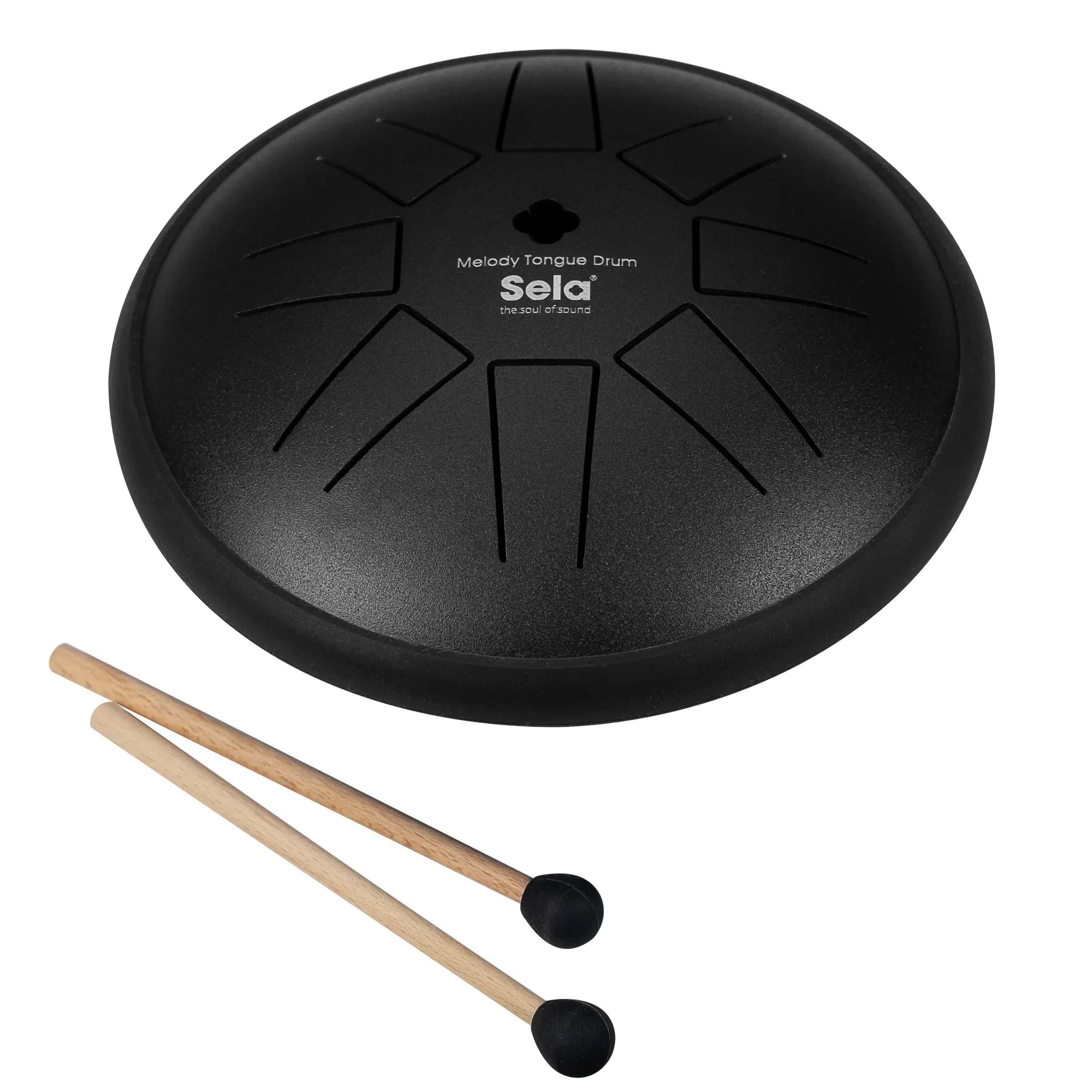 Melody Tongue Drum 6“ C Maj | Schwarz | Sela