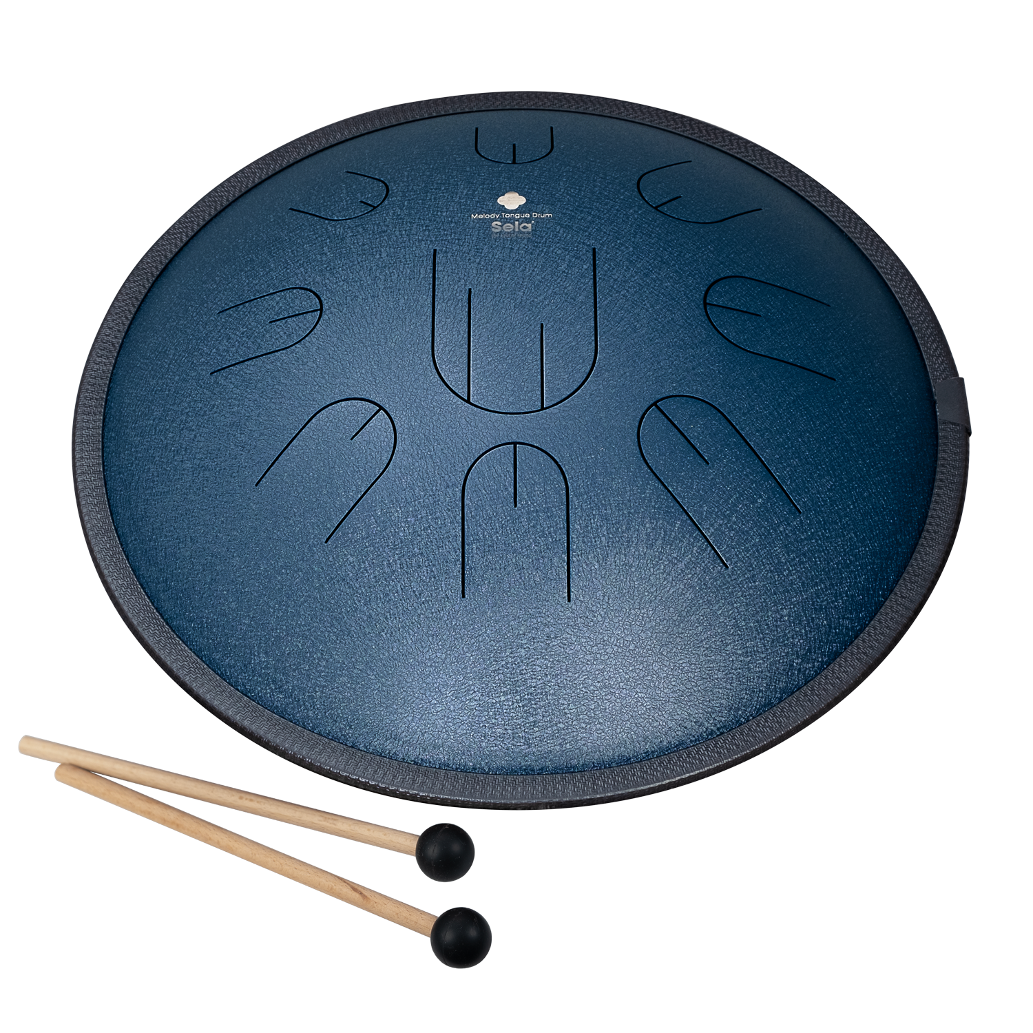 Melody Tongue Drum 14" D Amara inkl. Tasche | Navy Blau | Sela