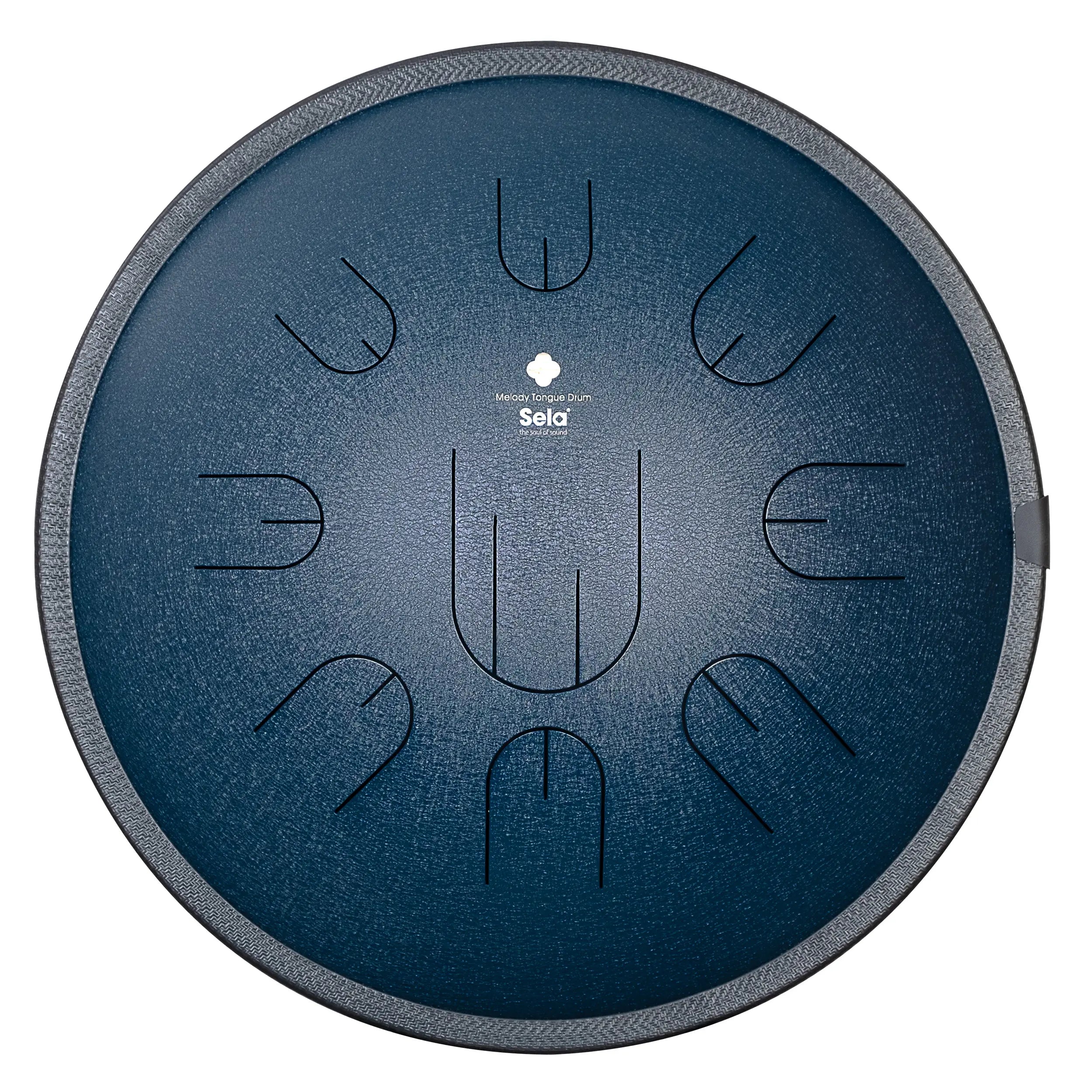 Melody Tongue Drum 14" D Amara inkl. Tasche | Navy Blau | Sela