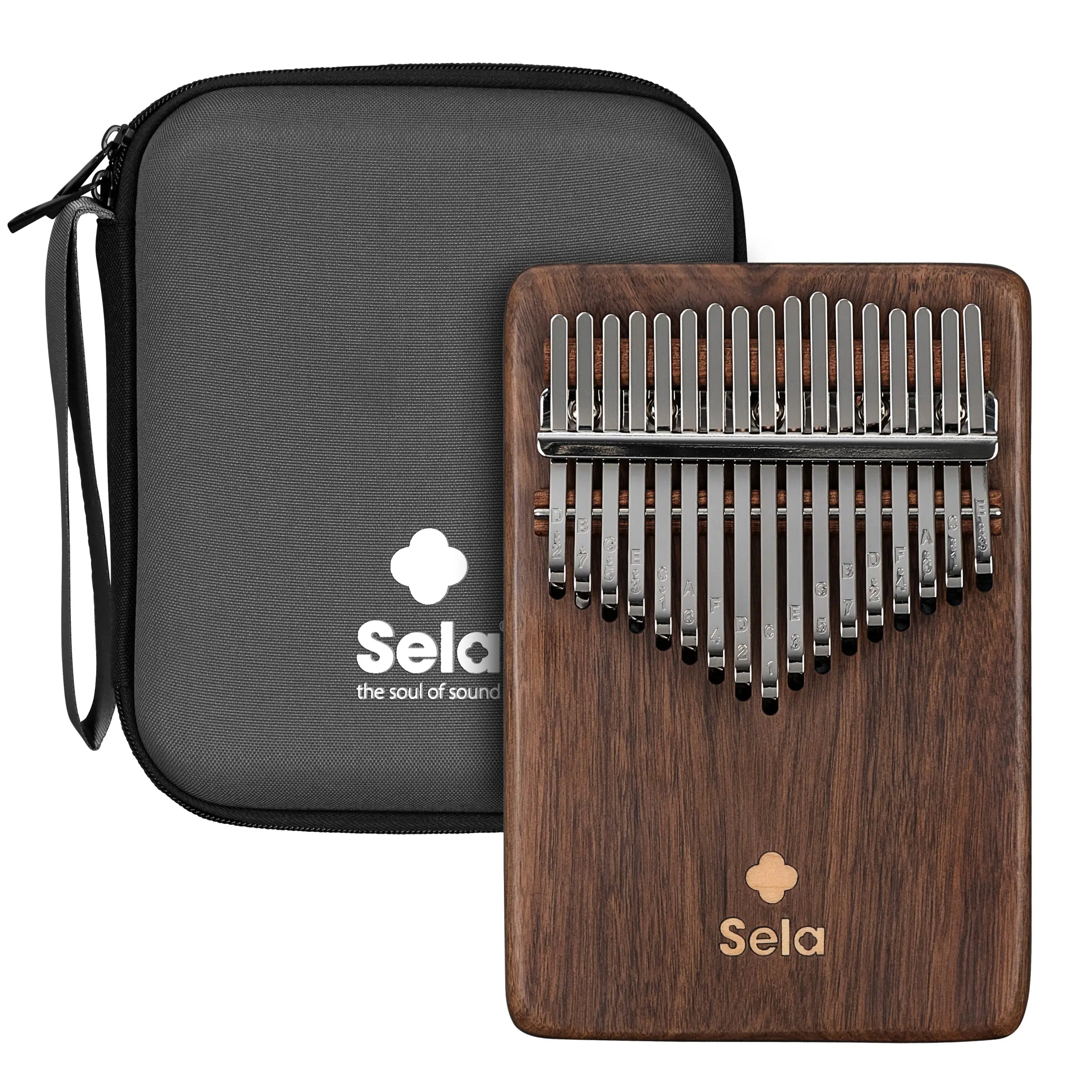 Kalimba 17 Zungen Walnuss Solid | Sela